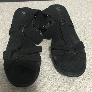 bernie mev crystal wedge sandal black